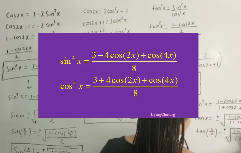 Bài Tập Công Thức Hạ Bậc 4 Lượng Giác